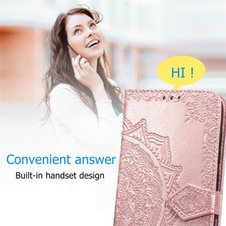 Чехол-книжка Mandala на Samsung Galaxy M31s - розовое золото