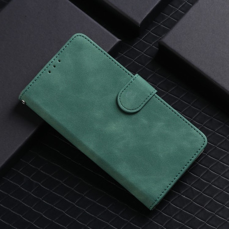Чехол-книжка Skin Feel Magnetic для Xiaomi Redmi A3 - зеленый