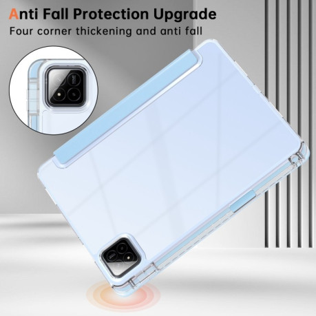 Чехол-книжка Clear Acrylic Demation Leather для Xiaomi Pad 7 / 7 Pro - голубой