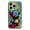 Чохол Animal Pattern Oil Painting Series для iPhone 15 Pro - Colorful Bear