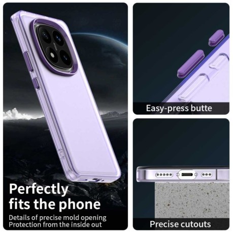 Протиударний чохол Candy Series для Xiaomi Redmi Note 14 Pro 5G/Poco X7 - фіолетовий