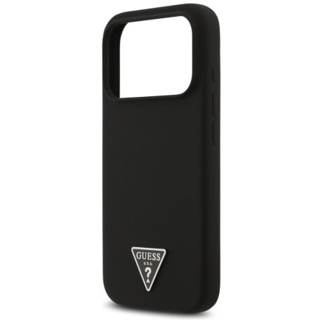 Оригінальний силіконовий чохол Guess Silicone Triangle Logo з MagSafe на iPhone 17 Pro Max - Black