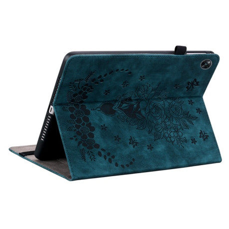 Чехол-книжка Butterfly Rose Embossed для OPPO Pad Air - синий