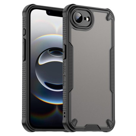 Противоударный чехол Armor Glaze PC Hybrid для iPhone 16e - черный