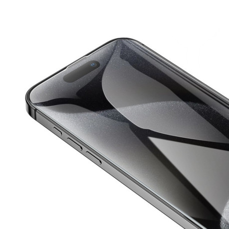 Захисне скло hoco A34 9D Large Arc Dustproof Diamond на iPhone 16 Pro