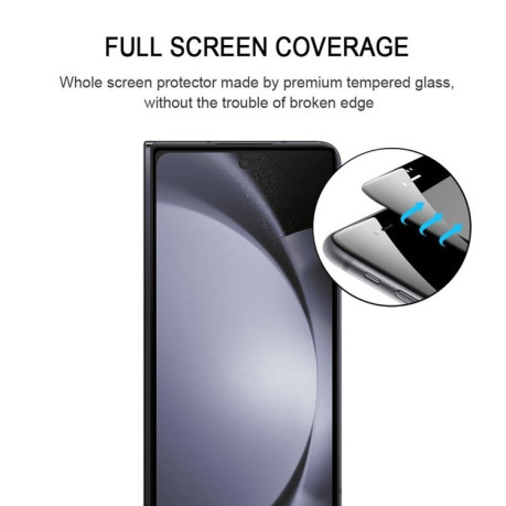 Захисне скло Full Glue Full Cover для Samsung Galaxy Fold 6 - чорне