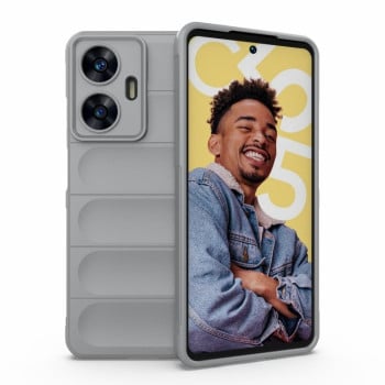 Силіконовий чохол Magic Flannel для Realme C55 4G - сірий