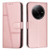 Чехол-книжка Stitching Calf Texture для Xiaomi Redmi A3 - розовое золото