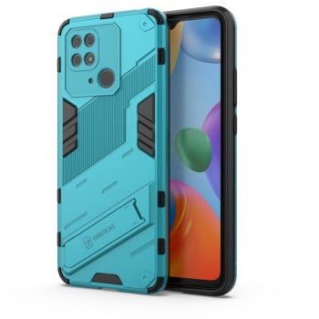 Протиударний чохол Punk Armor з підставкою на Xiaomi Poco C40/Redmi 10c 4G - синій