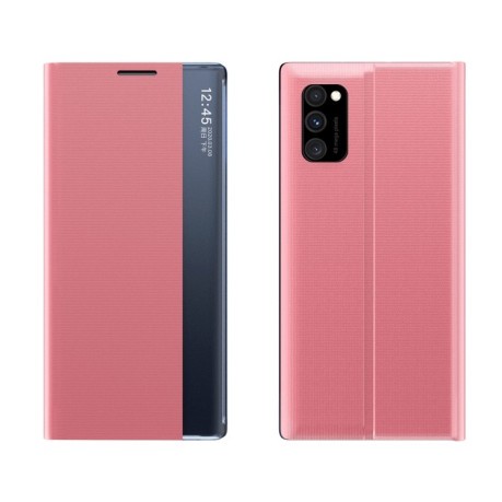 Чехол-книжка Clear View Standing Cover на Galaxy A81/M60s/Note 10 Lite - розовый