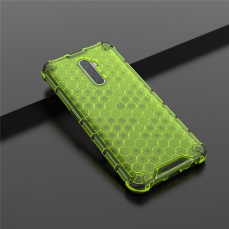 Противоударный чехол Honeycomb на Realme X2 Pro - зеленый