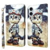 Чехол-книжка 3D Painting для  iPhone 16 Plus - Cat