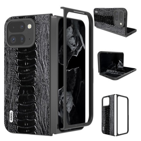 Шкіряний Чохол ABEEL Genuine Leather Weilai Series для Google Pixel 9 Pro Fold - чорний
