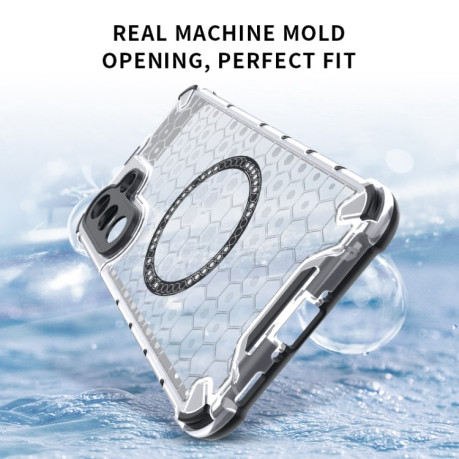 Противоударный чехол Honeycomb Magnetic Ring Shockproof на Samsung Galaxy A56 5G - красный