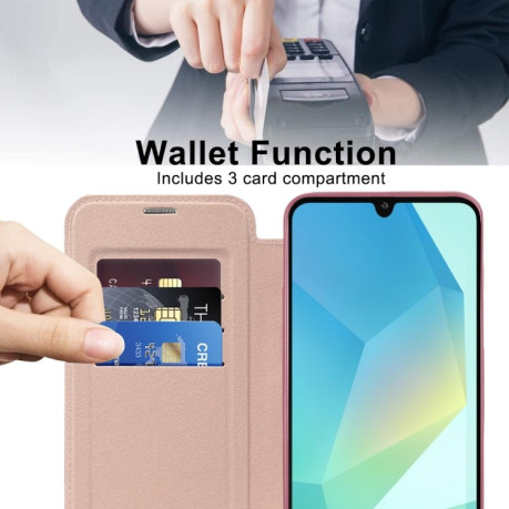 Чохол-книжка Shield MagSafe RFID Anti-theft Leather  для Samsung Galaxy A16 5G - рожевий
