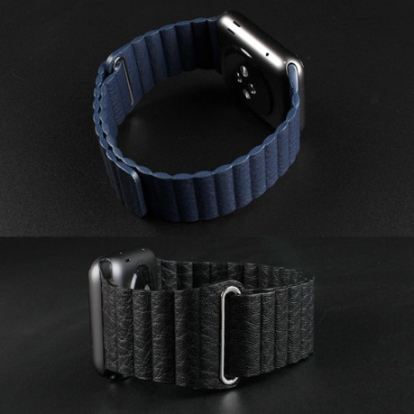 Ремешок Leather Loop Magnetic для Apple Watch 42/44mm - черный