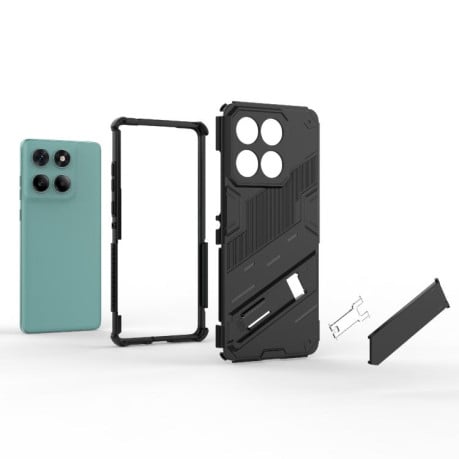 Противоударный чехол Punk Armor для Motorola Edge 60 Fusion 5G - зеленый