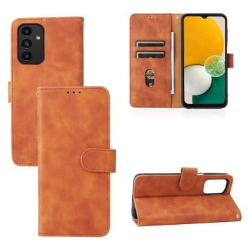 Чохол-книжка Solid Color Skin Feel Samsung Galaxy A13 4G - коричневий