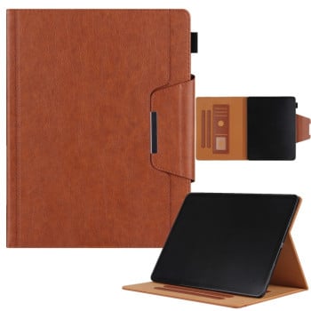 Чохол-книга Solid Color Metal Buckle Leather Smart для iPad Pro 13 2024 - коричневий