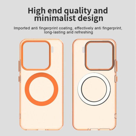 Протиударний чохол MagSafe Holder PC Hybrid для Xiaomi 15 Pro - помаранчевий