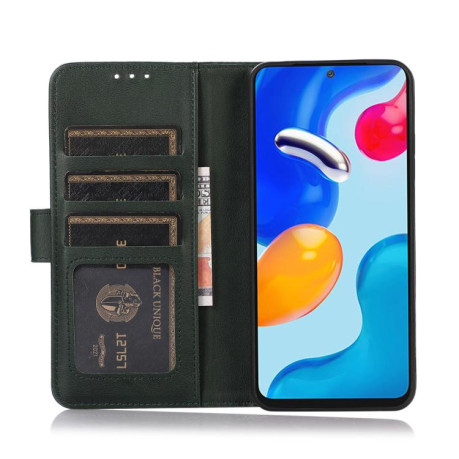 Чехол-книжка Cow Texture для Xiaomi Poco X7 Pro - зеленый