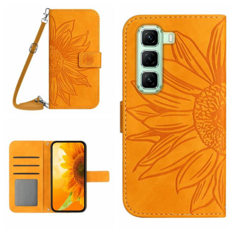 Чехол-книжка Skin Feel Sun Flower для Infinix Hot 50 Pro+ 4G - жовтий