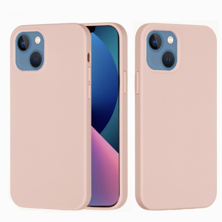 Силиконовый чехол Solid Color для iPhone 14 Plus - розовый