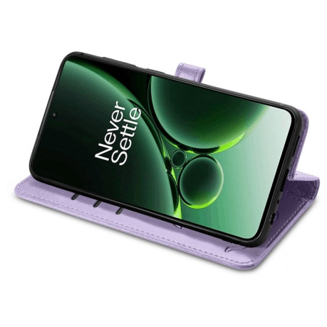 Чехол-книжка Cat and Dog для OnePlus Nord 3 - фиолетовый