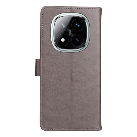 Чохол-книжка Cat and Dog для Xiaomi Redmi Note 14 Pro / 14 Pro+ 5G - сірий