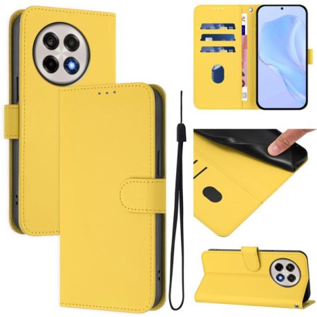 Чохол-книжка Skin Feel S-type для OnePlus 13R/Ace 5/Ace 5 Pro - жовтий