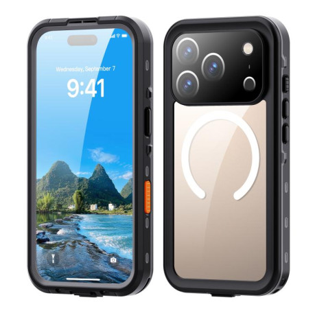 Противоударный чехол RedPepper IP68 Waterproof MagSafe для iPhone 17 Pro - серый