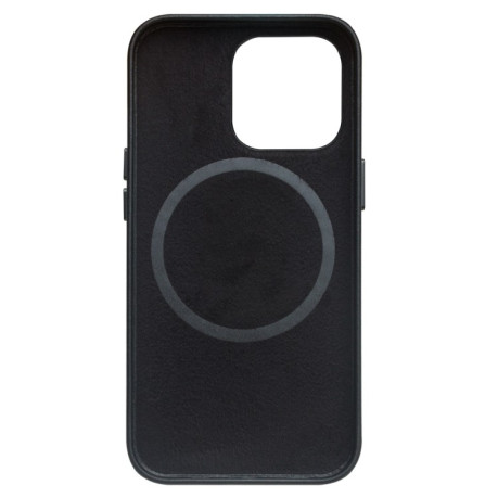 Кожаный чехол QIALINO Nappa Leather Case (with MagSafe Support) для iPhone 14/13 - черный