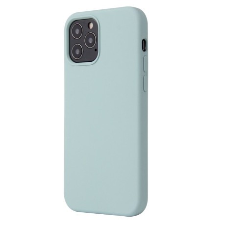 Силиконовый чехол Solid Color Liquid на iPhone 13 mini - светло-зеленый