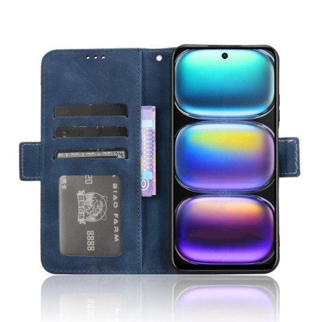 Чехол-книжка Skin Feel Calf на Infinix Hot 50 4G - синий