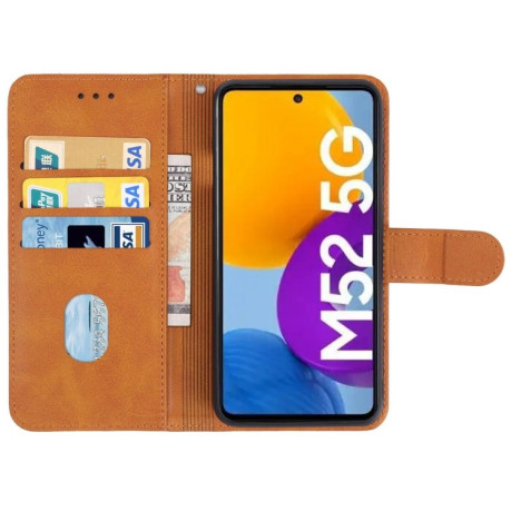 Чохол-книжка EsCase Leather для Samsung Galaxy M53 5G - коричневий