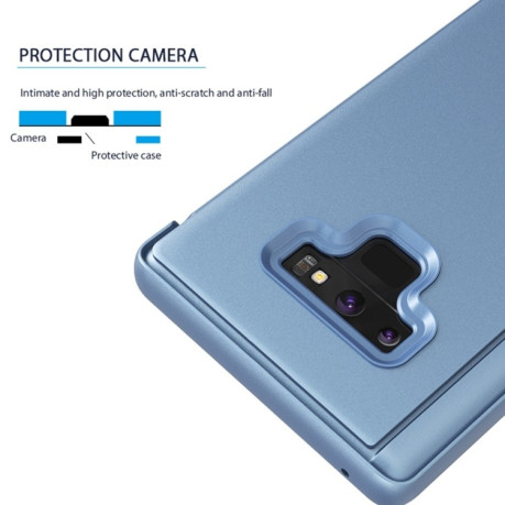 Чехол книжка Clear View на Samsung Galaxy Note 9 - фиолетовый