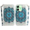 Чехол-книжка 3D Colored Horizontal Flip Leather для Realme C61/C63/Note 60/Note 60x - Wreath