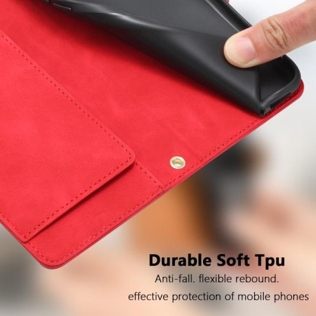 Чохол-книжка Tulips Embossed Leather для Motorola Moto G05 - червоний
