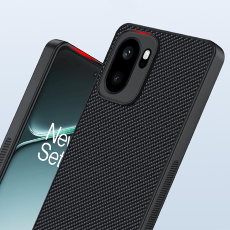 Противоударный чехол Carbon Fiber Texture Printing для OnePlus Ace 6 — золотой