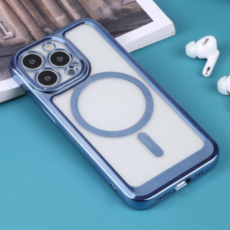 Протиударний чохол Classic Electroplating (Magsafe) для iPhone 14 - синій