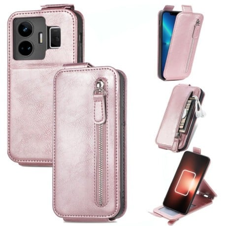 Флип-чехол Zipper Wallet для Realme GT Neo 5 5G / GT3 5G - розовый