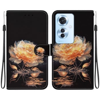 Чохол-книжка Colored Drawing Series на OPPO Reno11 F Global - різнокольоровий