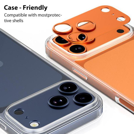 Захист камери XDCASE Titanium Alloy Hollow Camera Lens для iPhone Air — світло-золота