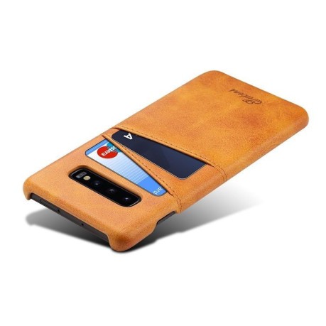 Кожаный чехол Fierre Shann Retro Oil Wax Texture на Samsung Galaxy Note 8 - хаки