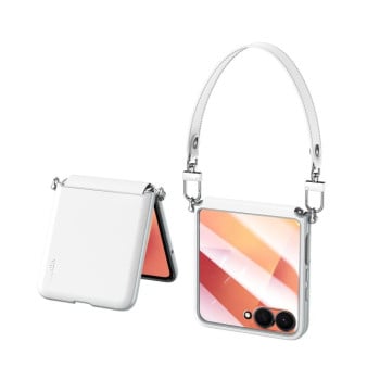 Чехол SULADA Skin Feel Liquid Leather на Samsung Galaxy Filp 7 - белый