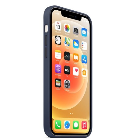 Силиконовый чехол Silicone Case Deep Navy на iPhone 12 / iPhone 12 Pro (без MagSafe) - премиальное качество