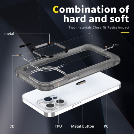 Протиударний чохол Soft Clear для iPhone 15 - чорний