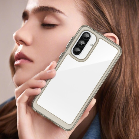 Противоударный чохол Colorful Acrylic Series для Samsung Galaxy A56 5G - прозрачно-серый