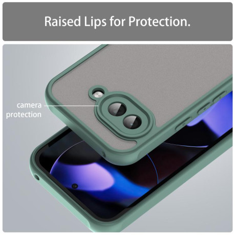 Чохол Fan Dun Series TPU Hybrid PC Frosted на Google Pixel 9a - зелений