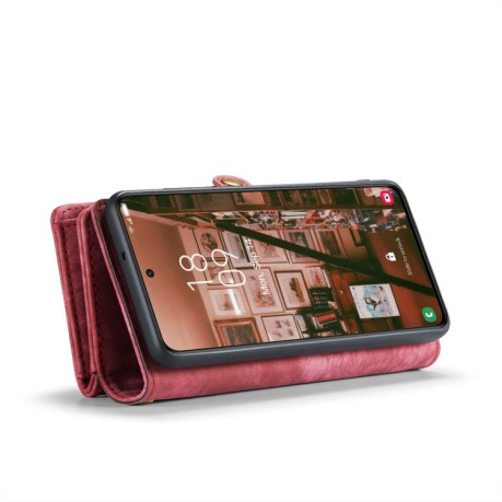 Чехол-кошелек CaseMe 008 Series на Samsung Galaxy S23 5G - красный